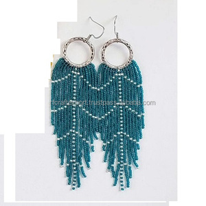 Glass Bead Fashion Post <b>Earrings</b> Jewelry Seed Bead <b>Earrings</b> <b>Handmade</b> Stud Post <b>Earrings</b> for Women Girls by RF Crafts - Product Image 5