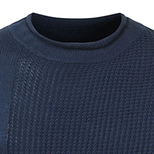 เสื้อสเวตเตอร์ถักแบบลำลองสำหรับผู้หญิง/ผู้ชายระบายอากาศได้ดีแขนยาวคอสีทึบดีไซน์ล่าสุดสำหรับฤดูหนาว - Product Image 3