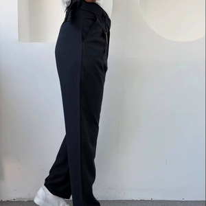 Pantalon de bureau droit et décontracté de grande taille pour hommes, coupe régulière, en coton de taille moyenne, confortable et imperméable - Product Image 1