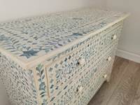 Lemari Laci Inlay Tulang Unta Gaya Modern Kualitas Terbaik, Furnitur Ruang Tamu Elegan dengan Desain Inlay Tulang Terbaru