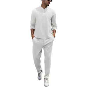 Chándal sólido de invierno para hombre, chándal de alta calidad, 100% algodón, a prueba de viento, transpirable, bajo MOQ, barato - Product Image 4