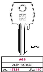 Chiave Asc Agb1r (g.Vac 3) Agb - Product Image 1