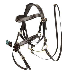 Nuevas bridas de caballo inglesas, el producto más vendido, brida de caballo hecha con cuero puro para uso en equitación - Product Image 1