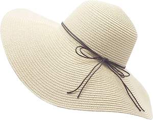 Nuevo producto chica playa elegante ala ancha Vintage ala grande moda ala ancha sombrero de paja proteger sol playa para mujeres 2024 - Product Image 2