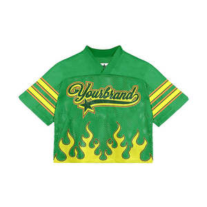 Camisetas Deportivas de Manga Corta, Holgadas, de Malla, de Secado Rápido, Anti-Pilling, para Fútbol, Baloncesto, con Impresión Personalizada en Serigrafía - Product Image 1