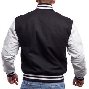Best sale 100%wool Winter leather sleeves <b>Baseball</b> <b>Jacket</b> <b>Men</b> Varsity <b>Jackets</b> Custom Design college <b>Baseball</b> <b>jacket</b> <b>for</b> <b>men</b> - Product Image 6