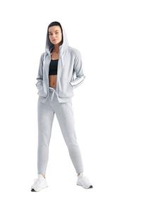 Conjunto deportivo de invierno de algodón 100% personalizable para mujer, conjunto de Jogger con capucha de dos piezas a la moda, chándal de invierno de talla grande privado - Product Image 6