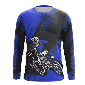 Meilleur maillot MX MotoCross personnalisable vêtements de sport respirants avec logo de conception de sublimation pour le cyclisme en descente motocross - Product Image 4