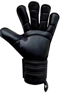 Guantes de portero de fútbol con estampado de logotipo profesional Guantes de portero de entrenamiento de cuero PU de alta calidad a la venta - Product Image 2