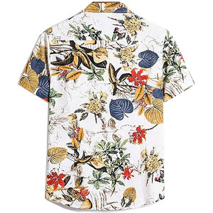 เสื้อเชิ้ตฮาวายแขนสั้นสำหรับผู้ชายเสื้อโอเวอร์ไซส์สำหรับใส่ไปทะเลวันหยุดฤดูร้อน - Product Image 2