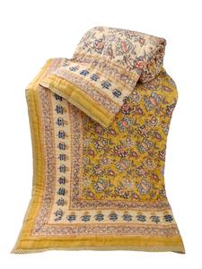 Edredón Reversible de algodón 100% hecho a mano, bloque de mano impreso, diseño Floral tradicional, ligero, transpirable, Simple para invierno - Product Image 4