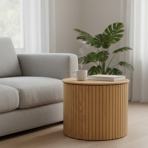 Mesas Nido Modernas de 2 Piezas, Diseño que Ahorra Espacio, Color Natural, Muebles Duraderos para el Hogar - Product Image 2