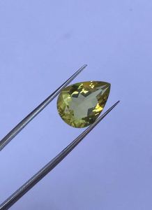 หินควอตซ์เลมอนคุณภาพสูงธรรมชาติ สีเหลือง 7.65 กะรัต พร้อมโลโก้สั่งทำ สำหรับทำเครื่องประดับ จี้ สร้อยข้อมือ ต่างหู - Product Image 5