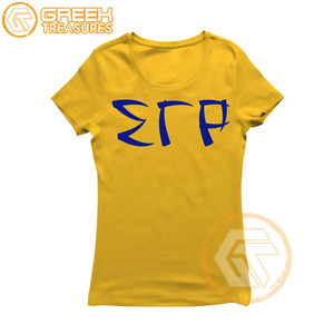 Sigma Gamma Rho personnalisé T-Shirt pour femme Vêtements de sororité Jersey de coton T-shirt respirant de haute qualité Vêtements grecs pour femme - Product Image 5