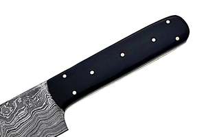 Venta al por mayor pedidos a granel personalizados OEM hecho a mano estilo japonés Damasco acero Chef cuchillo vaina acero al carbono cuchillo de cocina para alimentos - Product Image 4