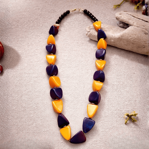 Sunset Indigo Bohemian Geometric Beaded Necklace Religious Ethnic Trendy <b>Chains</b> Agate Pearl Diamond <b>Rope</b> <b>Chain</b> for Party Gift - Product Image 1