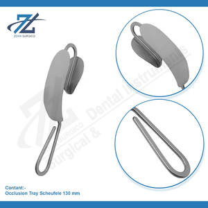Bandeja de Oclusión Scheufele de 130 mm, Acero Inoxidable de Alta Calidad, Manual, Dental, Certificación CE, Reutilizable, 12 Posiciones de Mandíbula, Pakistán - Product Image 3
