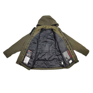 Veste de travail robuste pour homme en tissu peigné durable, col montant, prête pour l'hiver, poches utilitaires, coutures renforcées, style urbain - Product Image 4