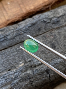 Excelente PIEDRA DE cabujón de forma ovalada de Esmeralda zambiana Natural con piedras preciosas sueltas de buena calidad de color para hacer joyas de 1,75 quilates - Product Image 5