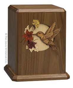 Urna de cremación de madera con acabado liso para cenizas humanas con aspecto artístico hecho a mano para Decoración - Product Image 3