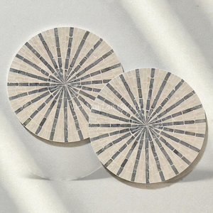 Eco Friendly <b>Round</b> Mother of Pearl <b>Placemat</b> for Casual Dining and Natural Table Styling From Vietnam - Product Image 1