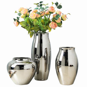 Décoration de la maison, salon, pot en métal pour fleurs, décoration de jardin extérieur, vases à fleurs décoratifs faits à la main, poli brillant - Product Image 2