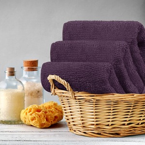 Gant de toilette moderne et élégant en coton tissé Serviettes en peluche ultra absorbantes Conception confortable et confortable Réutilisable Écologique pour l'utilisation au spa - Product Image 3