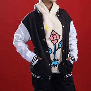 แจ็คเก็ตเบสบอลแบบ Varsity สำหรับผู้ชาย ลายปักตัวอักษรดีไซน์ขายดี สไตล์สตรีทแวร์  แจ็คเก็ต Letterman แบบสั่งทำได้ - Product Image 1