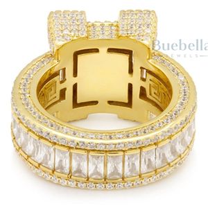 Men's 14K Gold Fine Jewelry <b>Rings</b> Trendy Fashion Cuban Hip Hop Style Popular <b>Diamond</b> <b>Rings</b> for Drop-shipping - Product Image 3