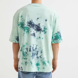 T-shirt à épaules tombantes 100% coton imprimé peinture pour hommes Loose Fit Oversized Baggy Streetwear Custom Style Tee - Product Image 2