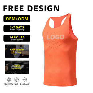 Camiseta sin mangas personalizada para gimnasio y fitness para hombre, camiseta sin mangas de compresión de punto de poliéster transpirable, camisetas de entrenamiento atlético con estampado gráfico - Product Image 6