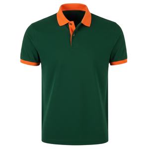 Chemise à manches courtes en coton pour hommes, grande taille, anti-rides, respirante, unie, décontractée, logo personnalisé, OEM, vente en gros - Product Image 1