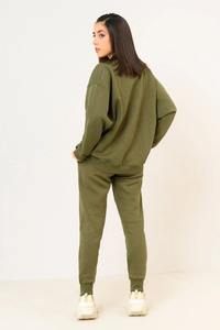 Ensemble de costumes de jogging de sport à manches longues pour femmes coupe ample 6XL tenue deux pièces avec logo personnalisé pour un usage quotidien - Product Image 3