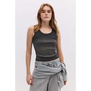 Body de Algodón 100% con Manga Corta y Manga Larga, Lavado al Aceite, con Logotipo Frontal - Product Image 1