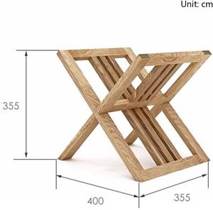 Porte-revues élégant en bois massif, porte-journaux de sol moderne pour l'organisation du bureau et du salon - Product Image 6