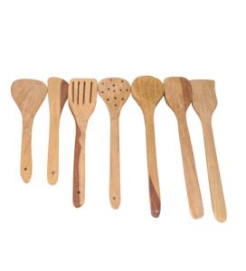 Cuillère en bois de qualité supérieure Couverts durables Cuillères de service et de cuisine de meilleure qualité pour les fêtes. - Product Image 6