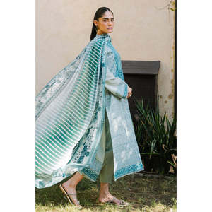 Ensemble de costume en lawn brodé 3 pièces pour femmes avec dupatta en mousseline imprimée BM-62003 - Product Image 2