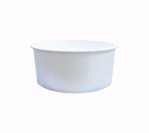 Venta al por mayor de fábrica, embalaje ecológico, redondo, 850cc, cuenco de papel PE doble liso, ensaladera de papel portátil desechable, Filipinas - Product Image 1