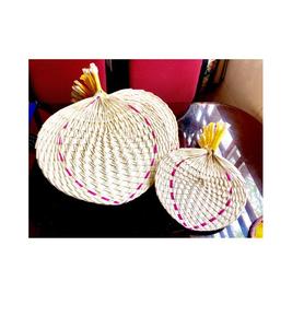 Regalos DE BODA Corazón Bambú Uchiwa Paddle Abanico de mano Decoración de pared Artesanía tradicional vietnamita Color natural Abanico de rafia de bambú Verano - Product Image 2