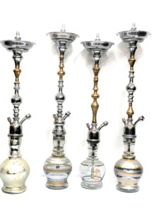 Chichas Farida de Luxe en Acier Inoxydable Type Libre avec Finition Laquée – Kit de Fumée Shisha Haute Efficacité - Product Image 5
