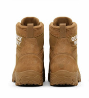 Bottes en daim personnalisées pour hommes, hautes, légères, respirantes, pour le désert et la randonnée, avec fermeture éclair latérale imperméable, couleur coyote