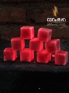 Premium Coconut Charcoal Briquettes in Bamboo Cube Shape for Hookah Nargile Shisha Indonesian-Ready to Ship with Shell Pattern - Product Image 2