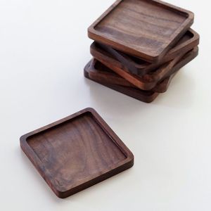 Posavasos de café de madera Forma redonda Posavasos indio famoso hecho a mano de calidad muy fina con tapa de tono de mármol Organizar para uso en vino - Product Image 4