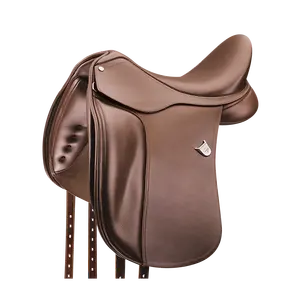 Sillín de doma de cuero Premium de alta calidad Cómodo paseo equilibrado Estilo inglés Asiento profundo Árbol de plástico de madera - Product Image 4