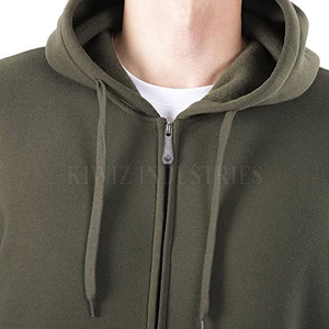 Premium Quality Street Wear Over Size Wholesale <b>Hoodie</b> Fashion Clothing Man Blank Zipper Hoodies - Product Image 5