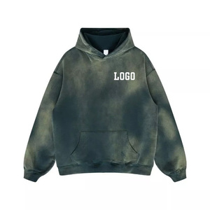 เสื้อมีฮู้ดสำหรับผู้ชาย450ซักด้วยหินแบบสวมหัวเสื้อมีฮู้ดผ้าคอตตอนล้างได้ระบบ GSM 100%