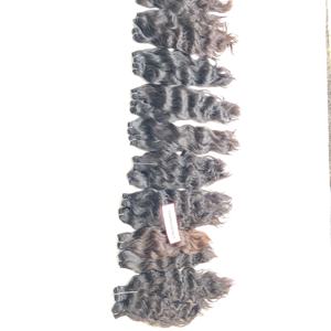 100% Traitement aucun paquet vietnamien couleur naturelle tissage en gros pas cher machine double trame vague profonde extensions de cheveux humains - Product Image 3