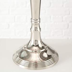 Candelabros de lujo de 5 brazos con acabado plateado Diseño de aluminio para bodas navideñas Decoración del hogar y eventos - Product Image 4