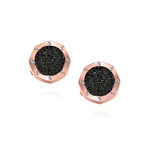 Rose <b>Gold</b> Square Pearl <b>Cufflinks</b> Set for Wedding Engagement Gift - Product Image 1