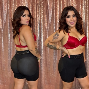 Pantalon en dentelle semblable au short de levage des fesses sans rayures Forme de la taille Lifting des fesses Shaper Original Colombian Girdles - Product Image 3
